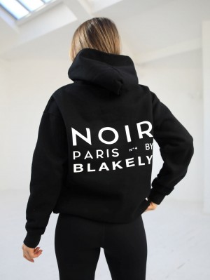Blakely Noir Women's Relaxed Hoodie Negras | JZDOYB716