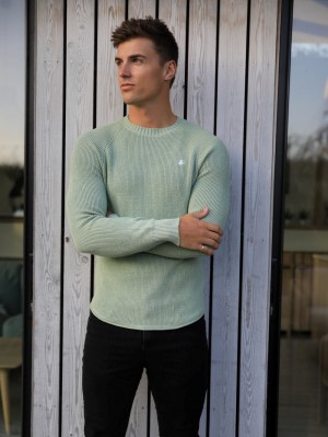 Blakely Olton Knit Jumper Verde | KCVQMN108