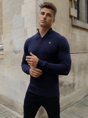 Blakely Oxbridge Jumper Azul Marino | OXDRMB492