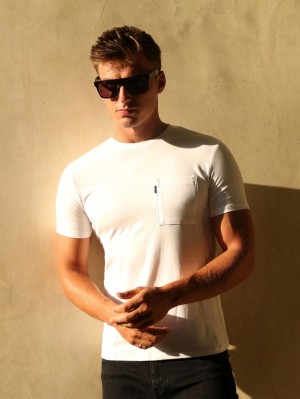 Blakely Pocket T-Shirt Blancas | FHYNBX759