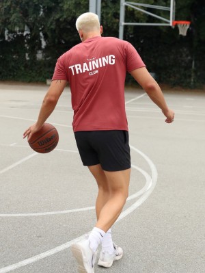 Blakely Relaxed Training T-Shirt Rojas | AXTNBU783