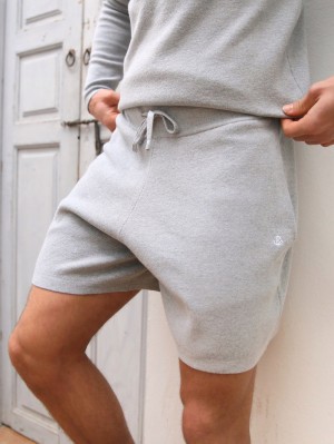 Blakely Riad Knitted Shorts Gris | TYFMCX548