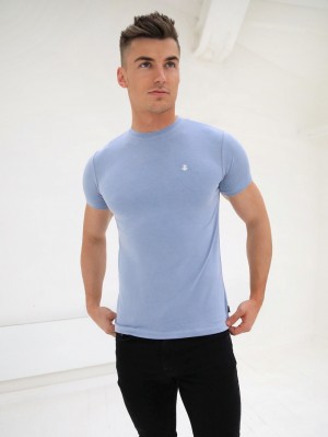 Blakely Rowan Brushed Soft T-Shirt Azules | AIEVJW715