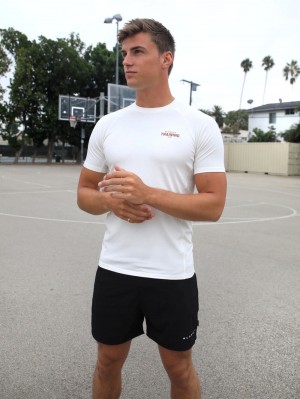 Blakely Slim Training T-Shirt Blancas | BWMIJP518