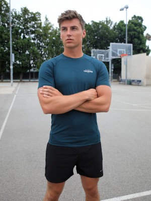 Blakely Slim Training T-Shirt Verde | DOZQYS781
