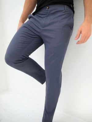 Blakely Sloane Stretch Fit Chinos Azules Claro | KEASXB756
