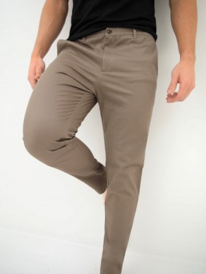 Blakely Sloane Stretch Fit Chinos Marrones Claro | EIPCUO580