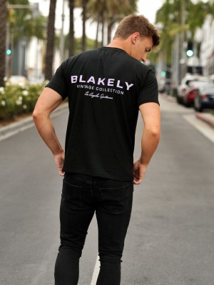 Blakely Sports Club Relaxed T-Shirt Negras | YKNAJC079