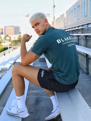 Blakely Sports Club Relaxed T-Shirt Verde | EIYHNS518