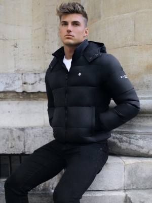 Blakely Stockholm Coat Negras | QPKBIZ834