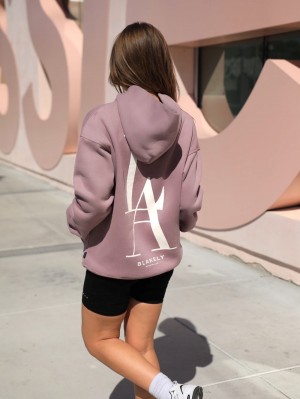 Blakely Studio Relaxed Hoodie Rosas | DGTNXO182
