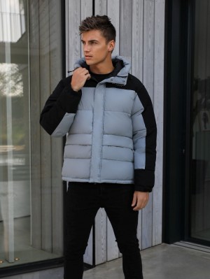 Blakely Tampa Puffer Coat Gris | UNGAZQ621