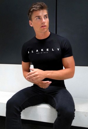 Blakely Torcross T-Shirt Negras | SEQNPM236
