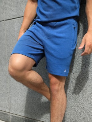 Blakely Toulon Textured Shorts Azules | BXEQZK346