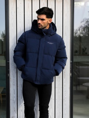 Blakely Ultimate Multiway Puffer Coat Azul Marino | PYZMUN350