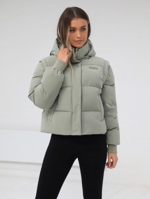 Blakely Ultimate Women's Puffer Coat Verde | UBERCN627