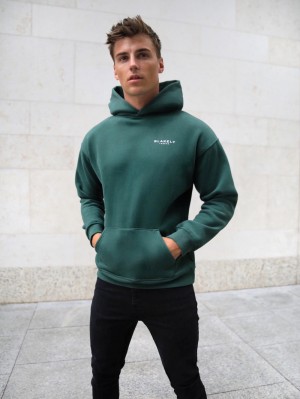 Blakely Universal Relaxed Hoodie Verde Oscuro | FAYRKG896
