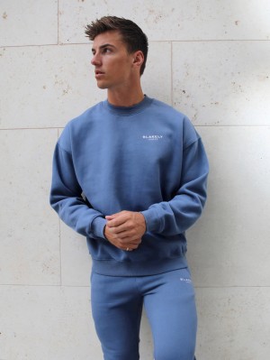 Blakely Universal Relaxed Jumper Azules | OZWMUB150