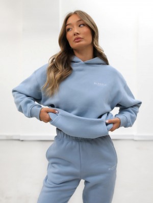 Blakely Universal Women's Relaxed Hoodie Azules | SFMLVG279