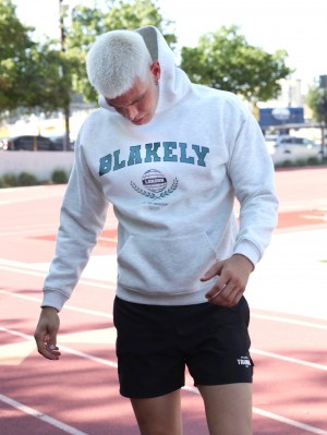 Blakely Varsity Relaxed Hoodie Blancas | TRWQJI507
