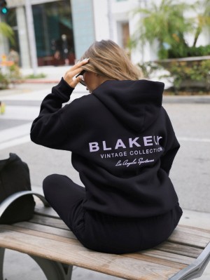 Blakely Women's Sports Club Relaxed Hoodie Negras | QDYXZI710
