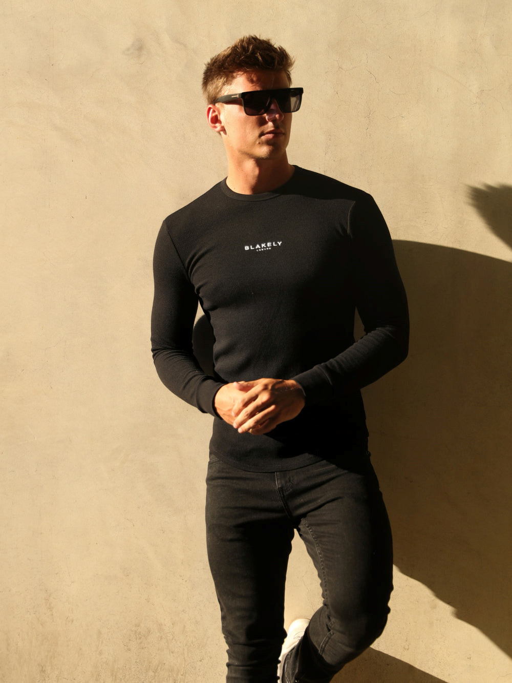 Blakely Alezio Textured Jumper Negras | MLBNZA512