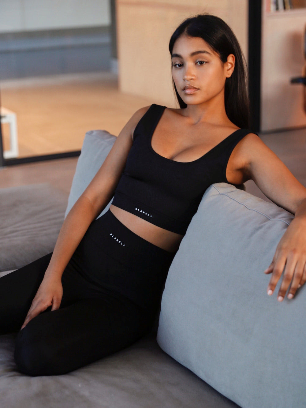 Blakely Alina Sports Bra Negras | LCQUGS645