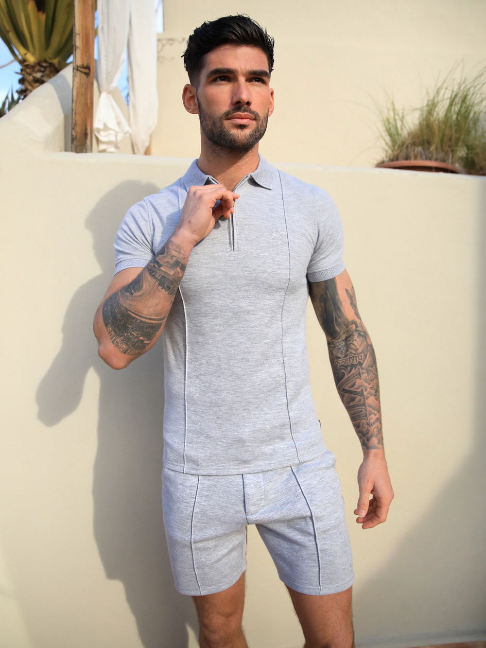Blakely Amezri Seamline Polo Gris Claro | SILMGC043