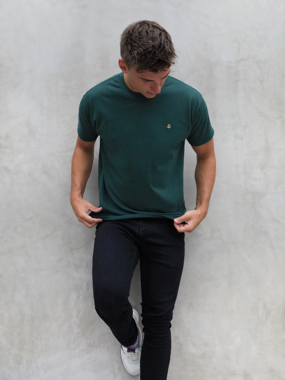Blakely Anchor Relaxed T-Shirt Verde Oscuro | ZAVYBD816