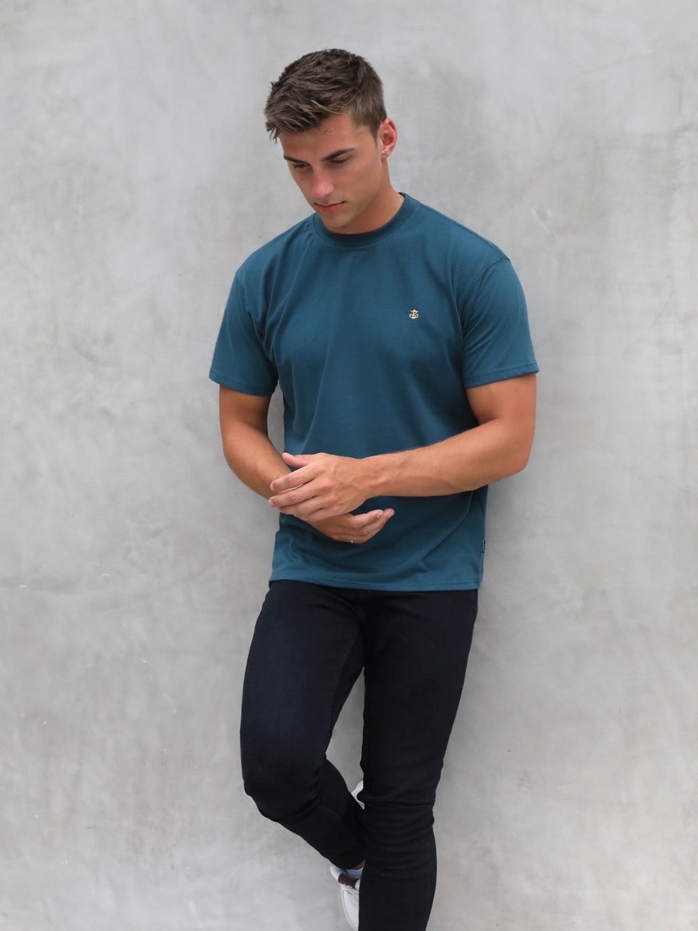 Blakely Anchor Relaxed T-Shirt Verde | UWPCHT542