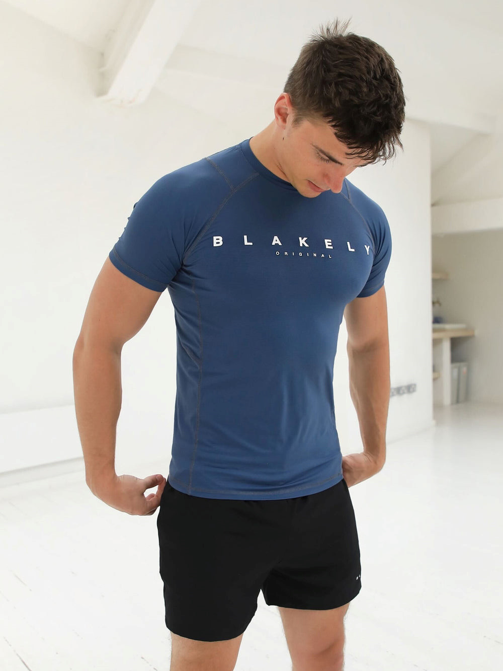Blakely Apex Active T-Shirt Azules | NPQDBO397