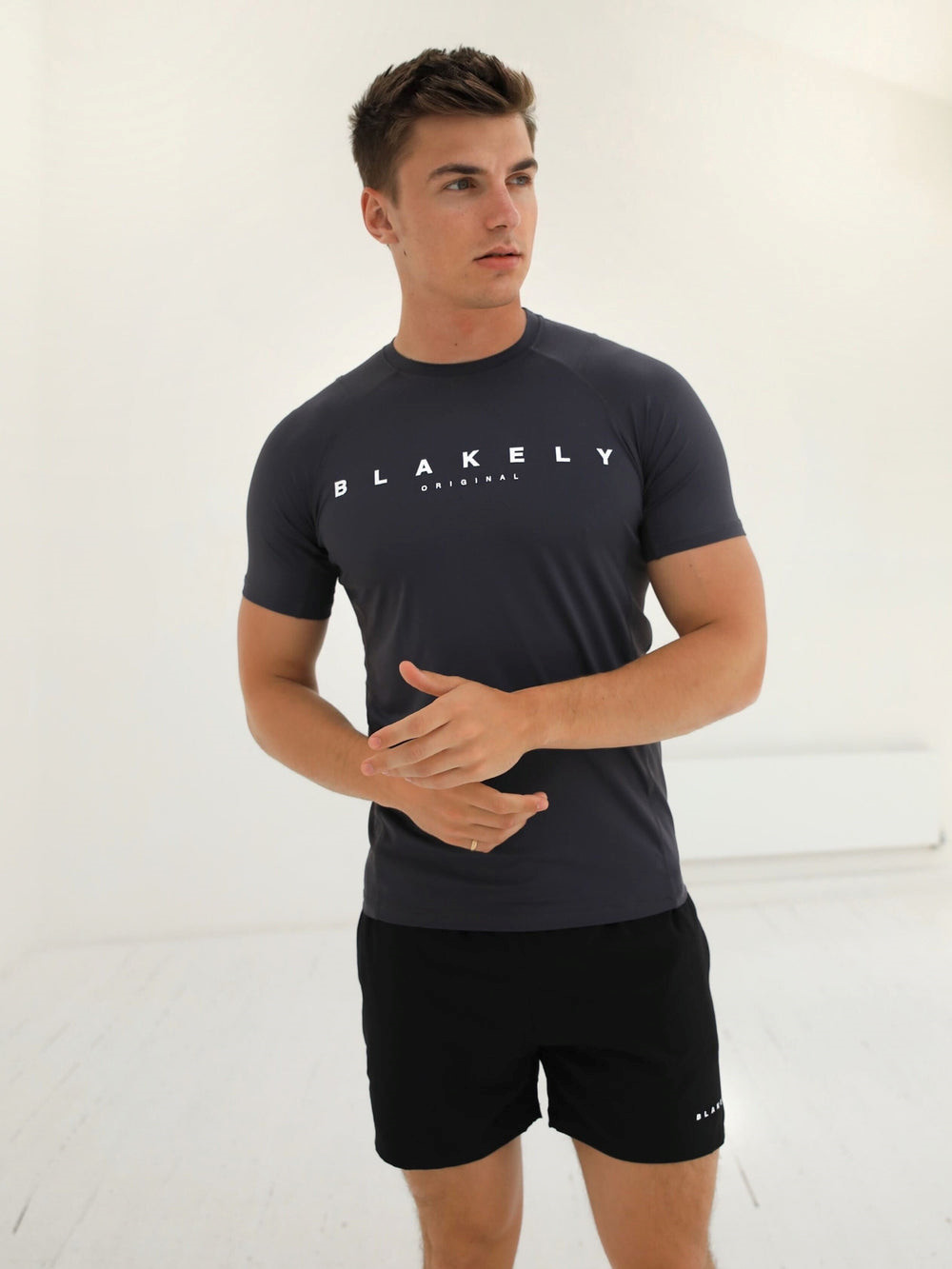 Blakely Apex Active T-Shirt Charcoal | ETMJPK613