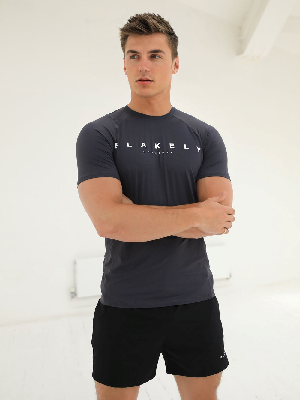 Blakely Apex Active T-Shirt Charcoal | ETMJPK613