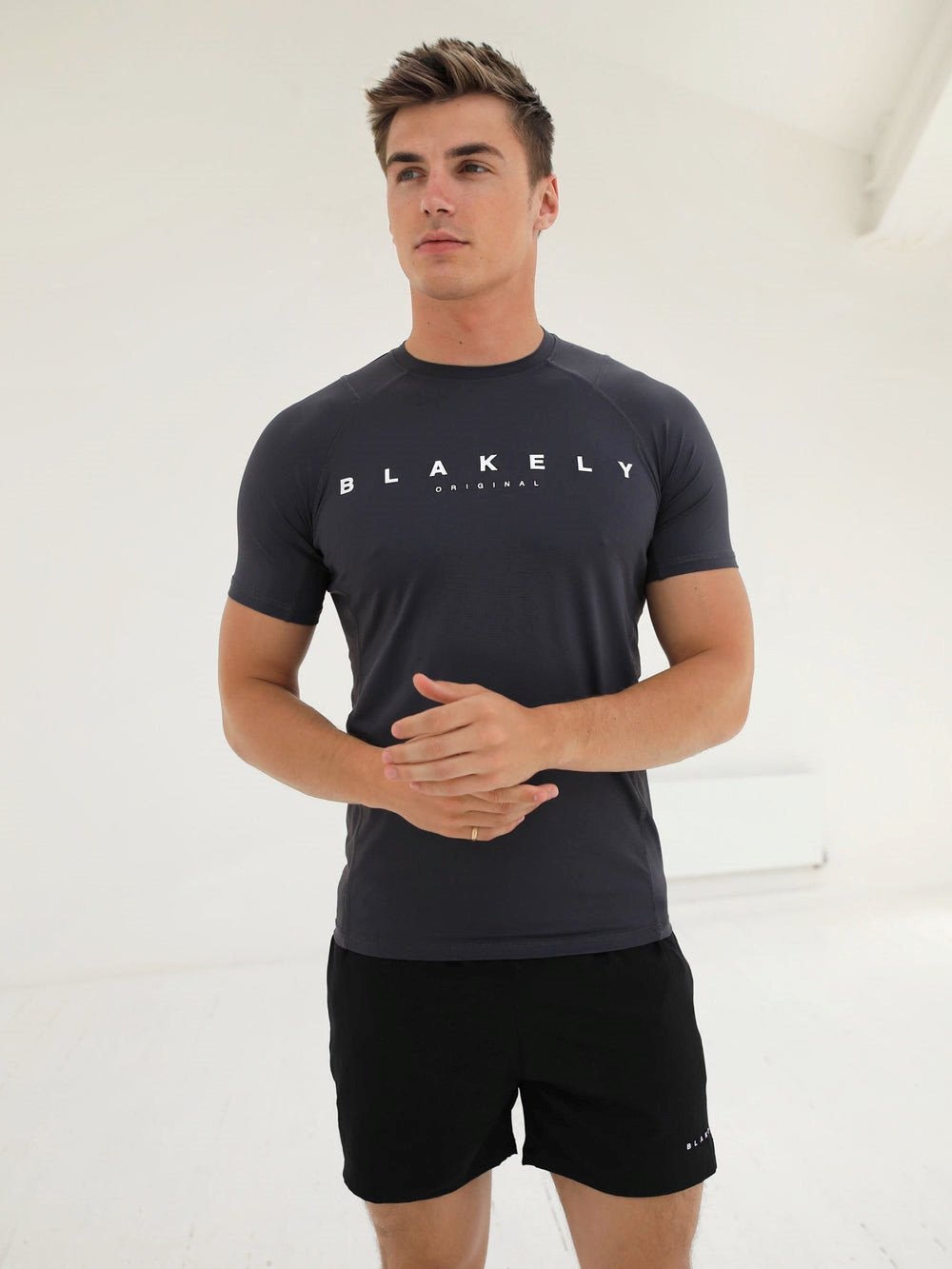 Blakely Apex Active T-Shirt Charcoal | ETMJPK613
