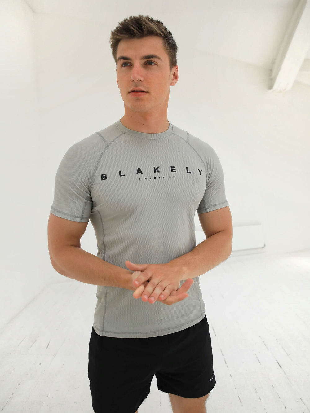 Blakely Apex Active T-Shirt Gris Claro | UESBTC325