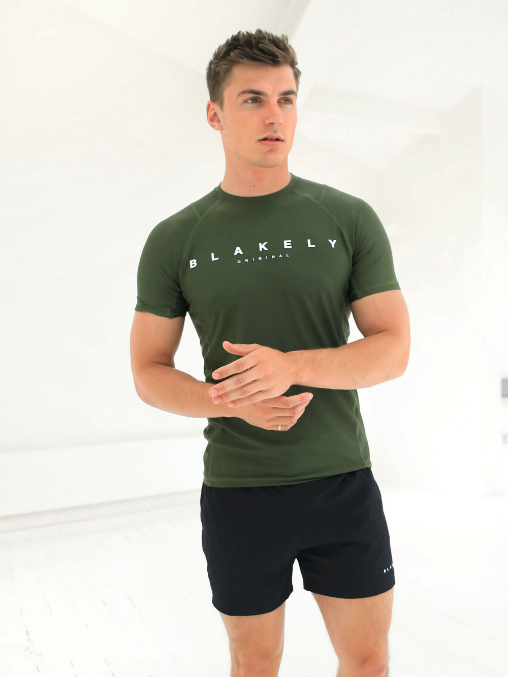 Blakely Apex Active T-Shirt Verde Oscuro | KTVGJD703