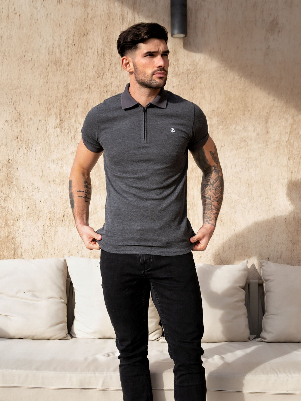 Blakely Aspen Polo Charcoal | KOVHZA278