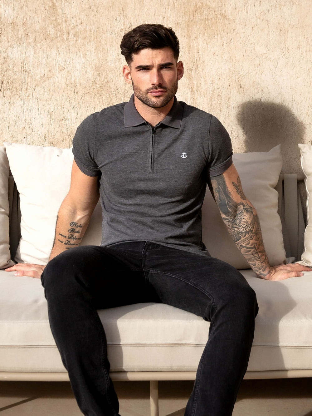 Blakely Aspen Polo Charcoal | KOVHZA278