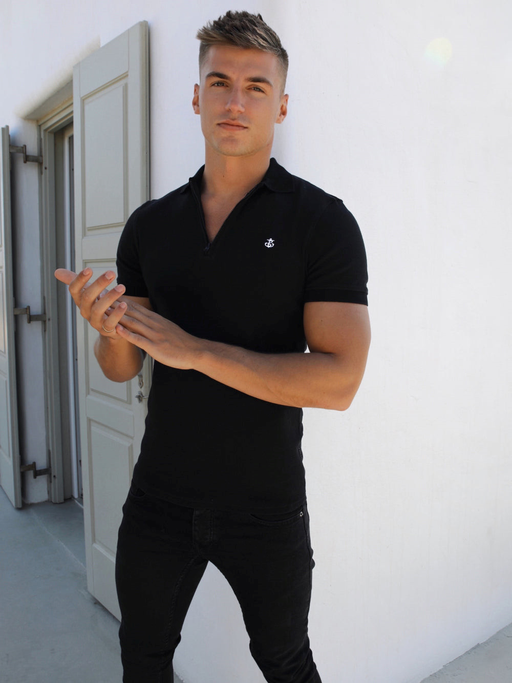 Blakely Aspen Polo Negras | FKWDVY603