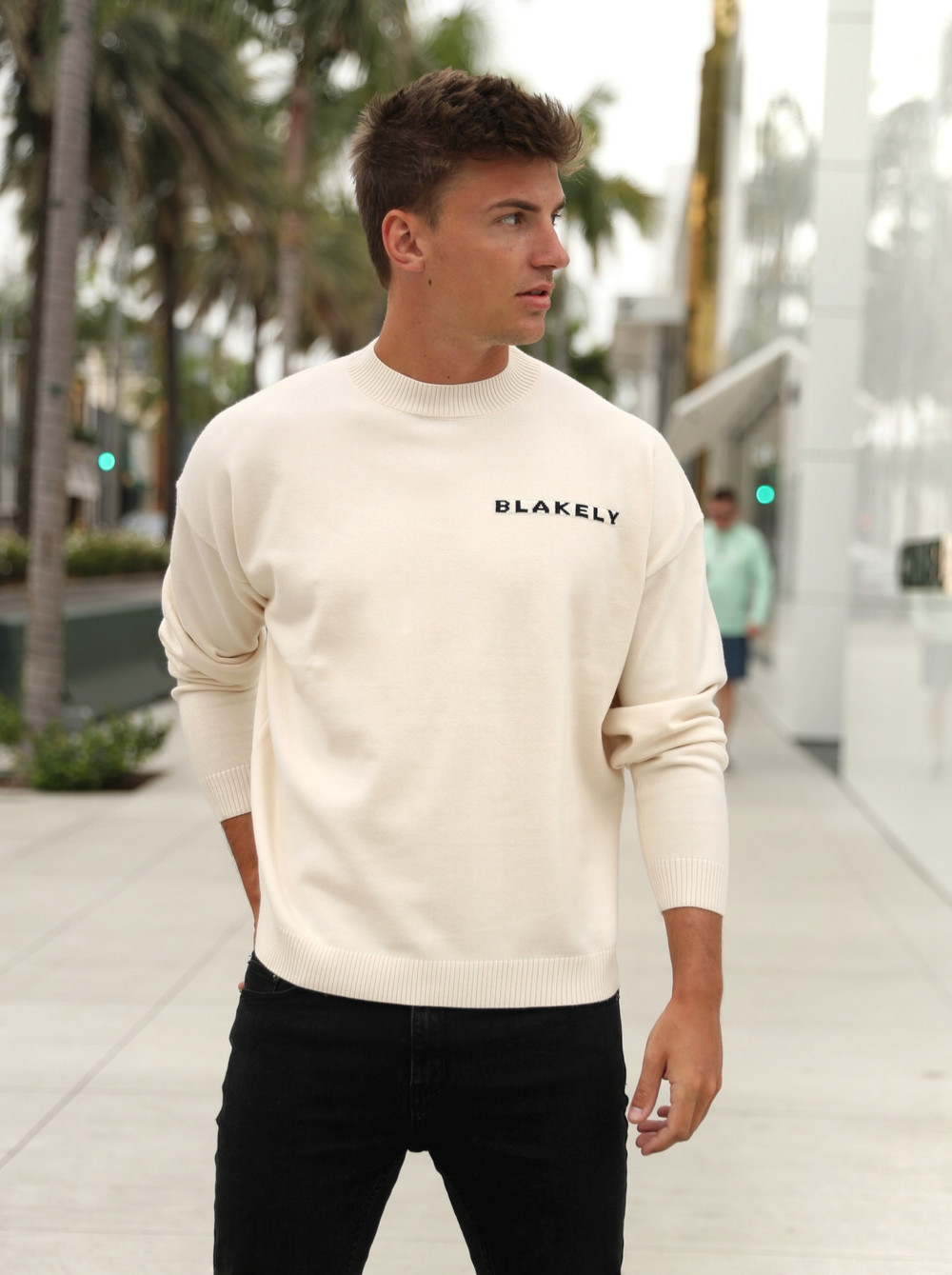Blakely Blakely Knitted Jumper Blancas | FTEUVW017