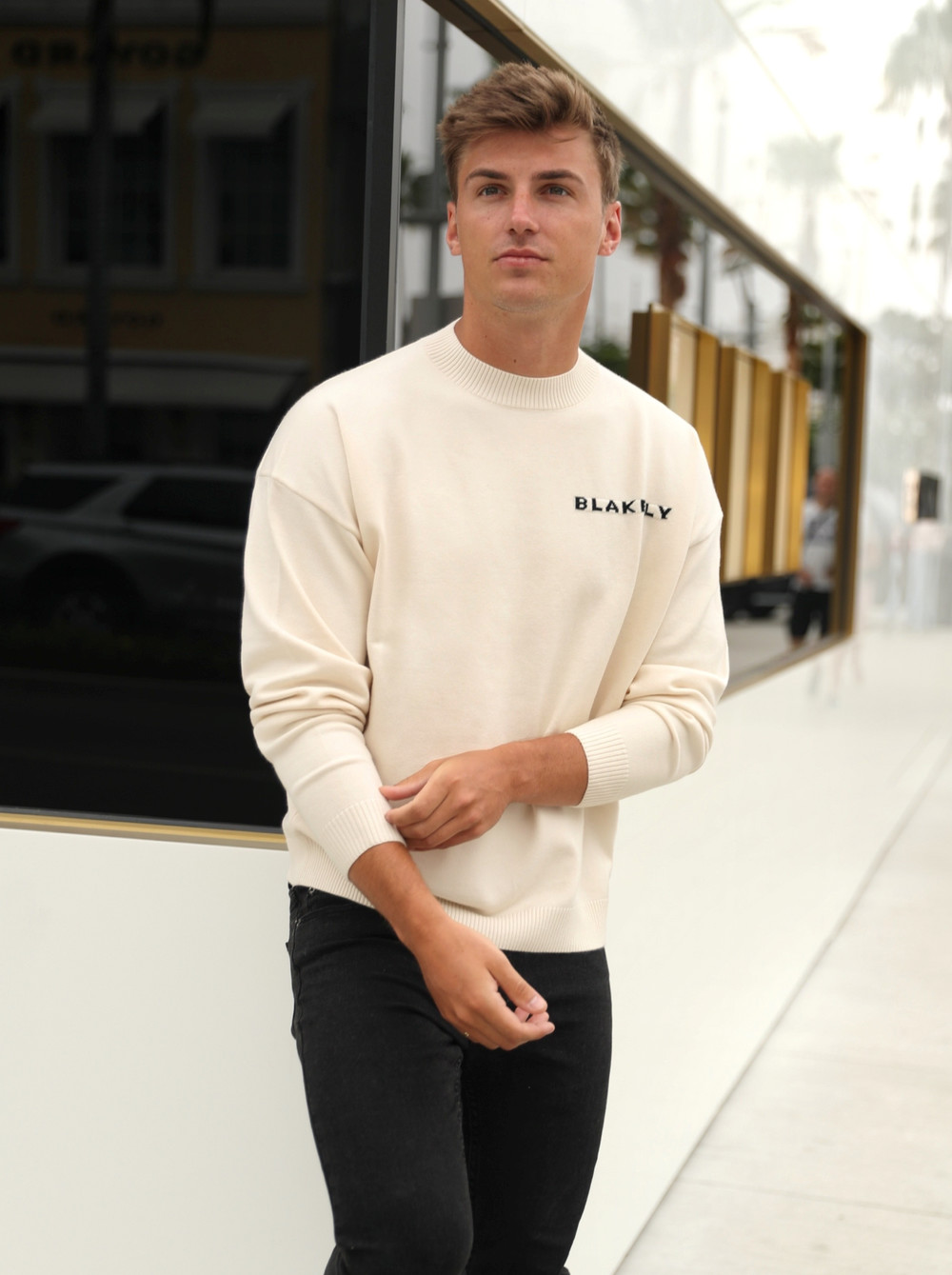Blakely Blakely Knitted Jumper Blancas | FTEUVW017