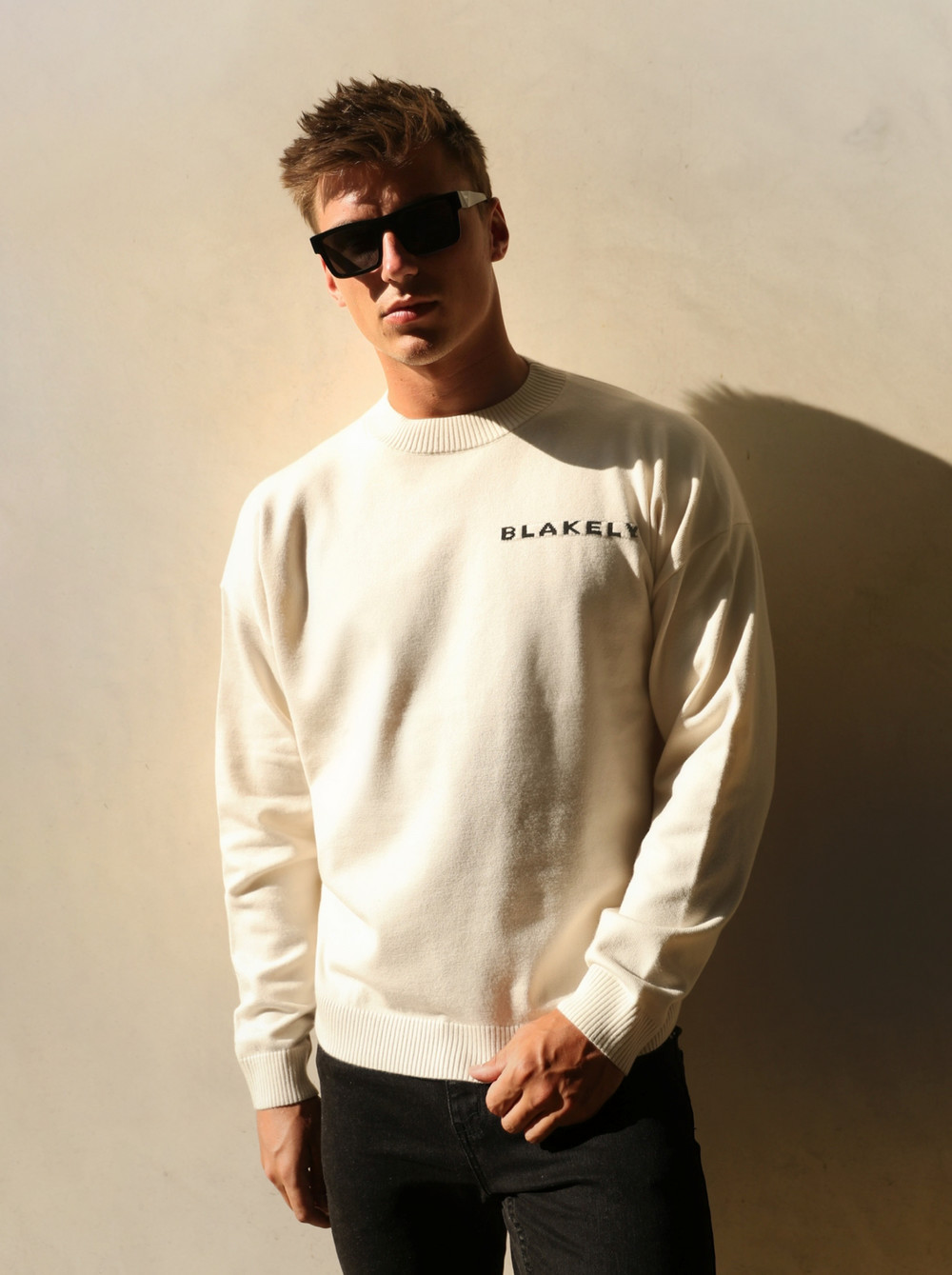 Blakely Blakely Knitted Jumper Blancas | FTEUVW017