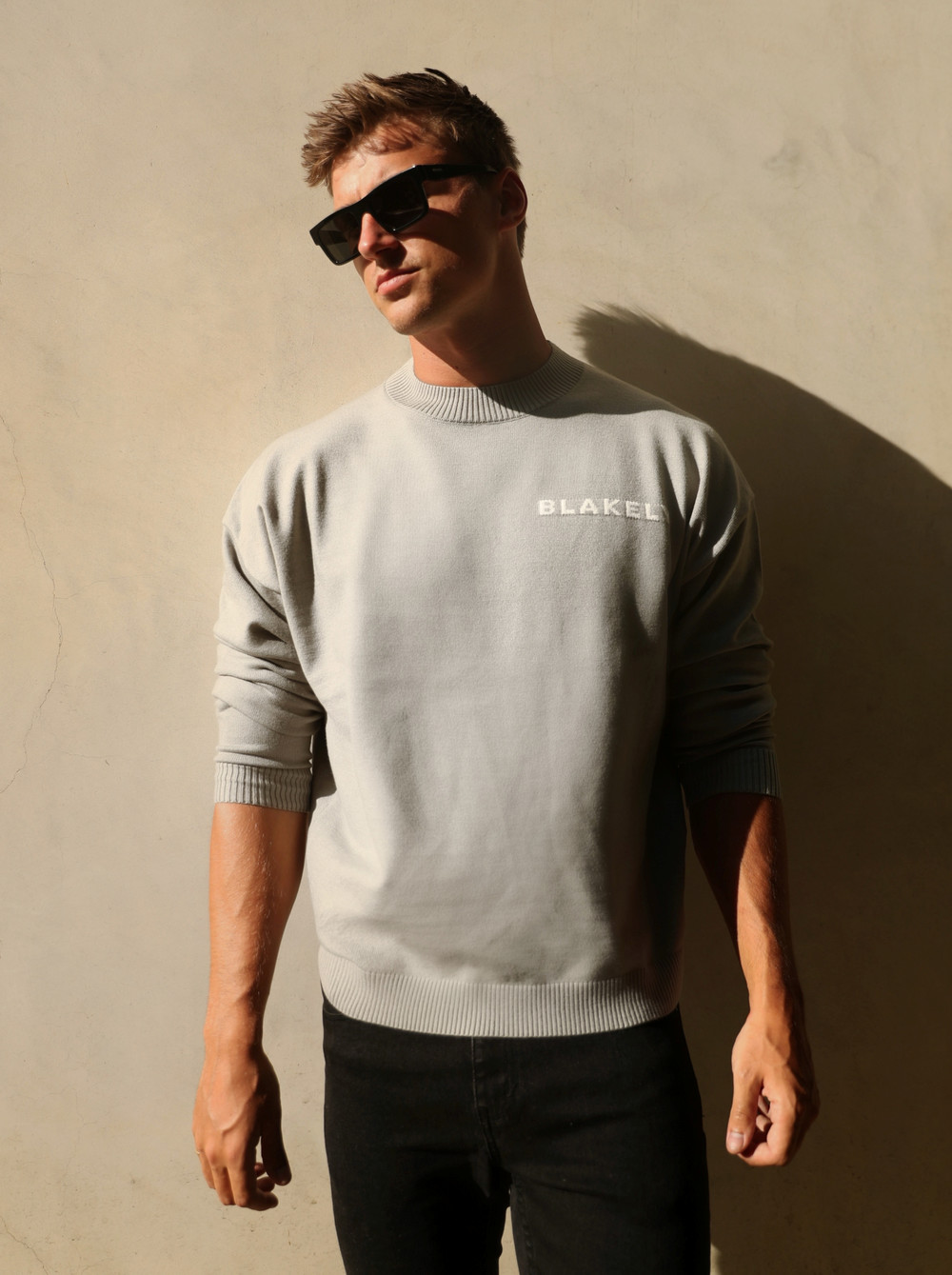 Blakely Blakely Knitted Jumper Gris Claro | NTCELR379