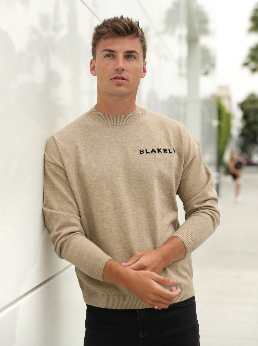 Blakely Blakely Knitted Jumper Tan | PCYTLM658