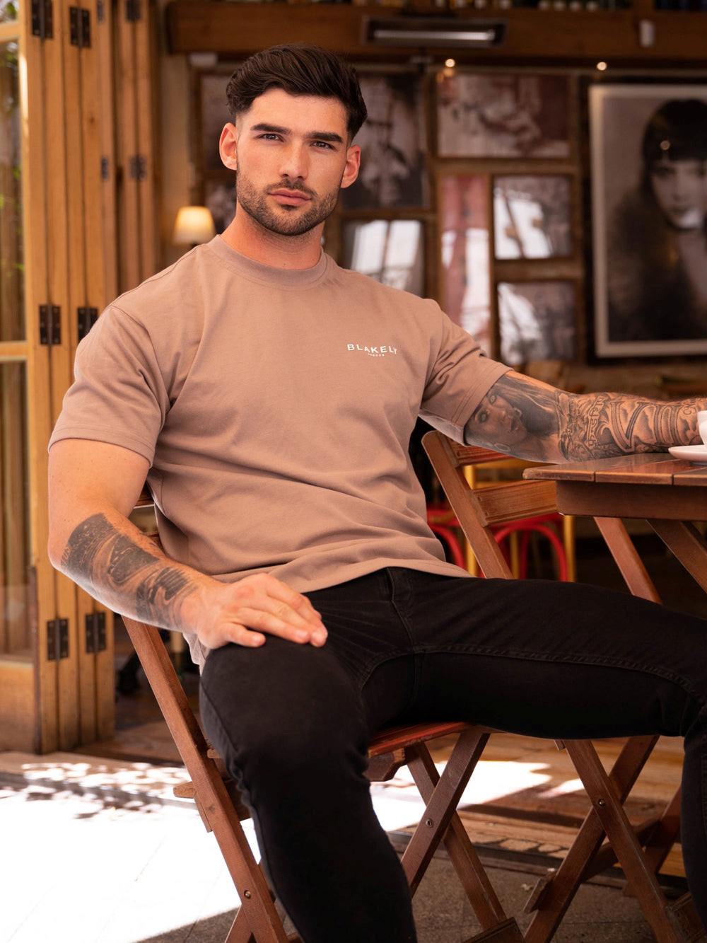 Blakely Blakely London Relaxed Fit T-Shirt Marrones | TYRXKC546