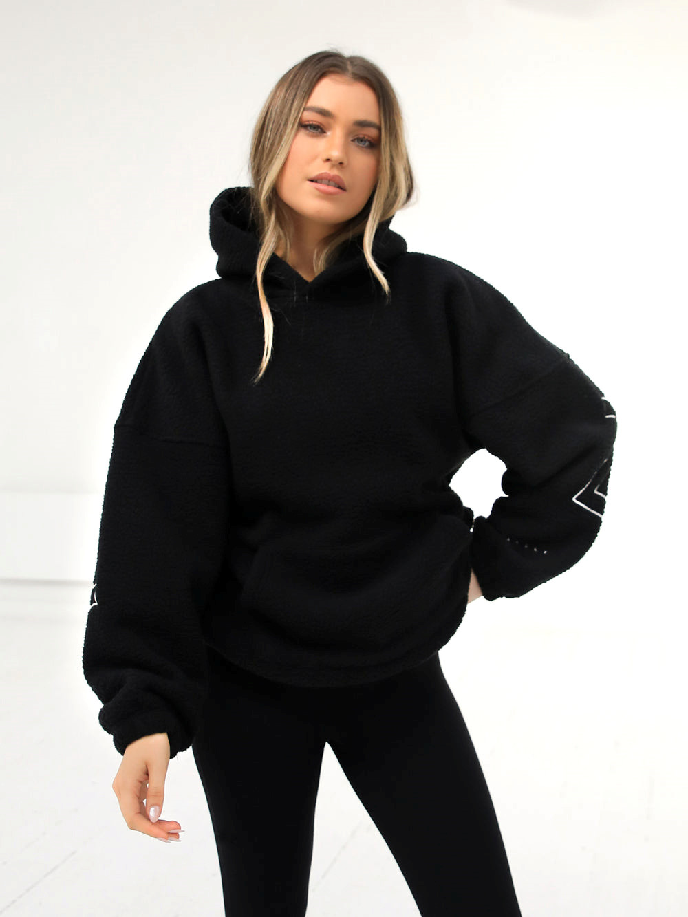 Blakely Borg Isabel Oversized Hoodie Negras | YMJPHG109
