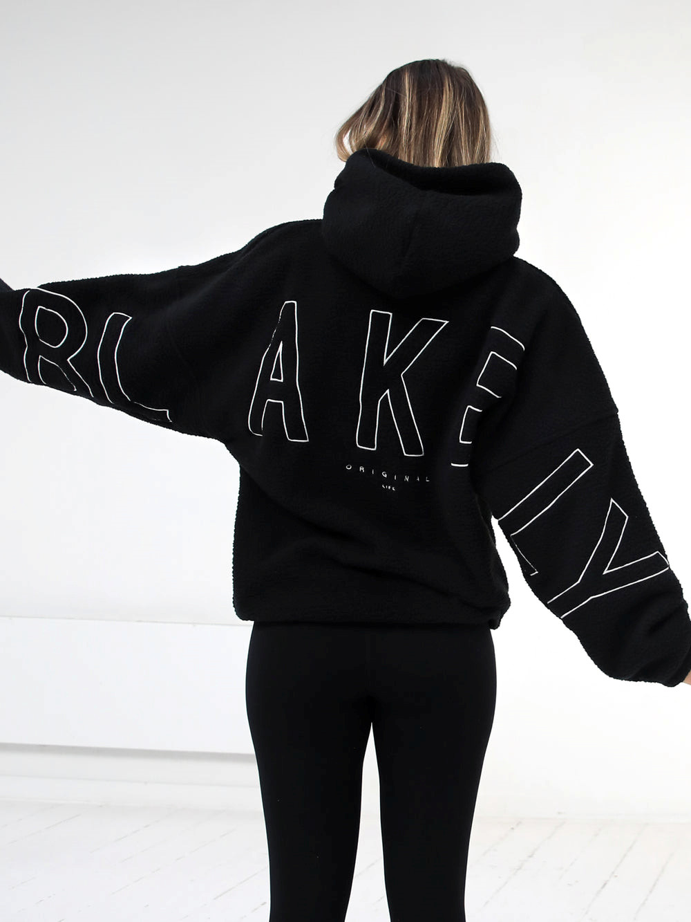 Blakely Borg Isabel Oversized Hoodie Negras | YMJPHG109