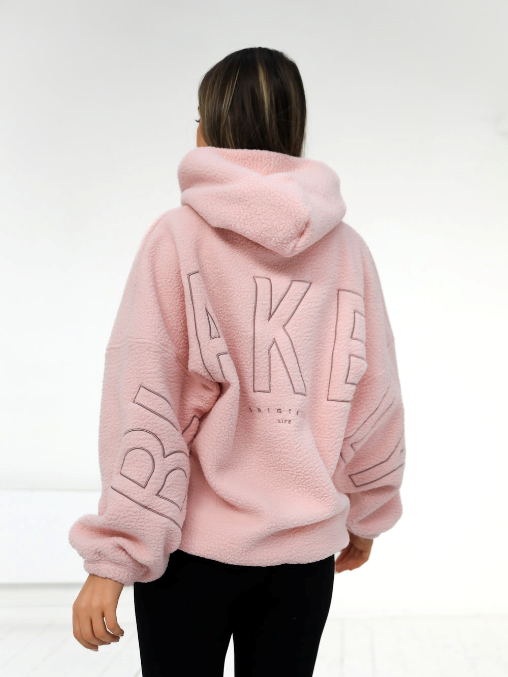 Blakely Borg Isabel Oversized Hoodie Rosas | DVRXJA283