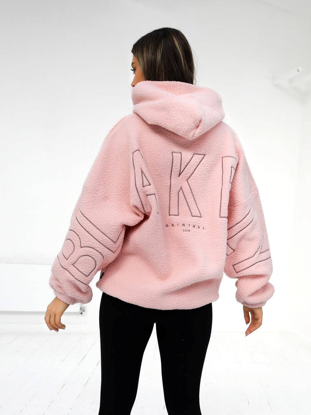 Blakely Borg Isabel Oversized Hoodie Rosas | DVRXJA283