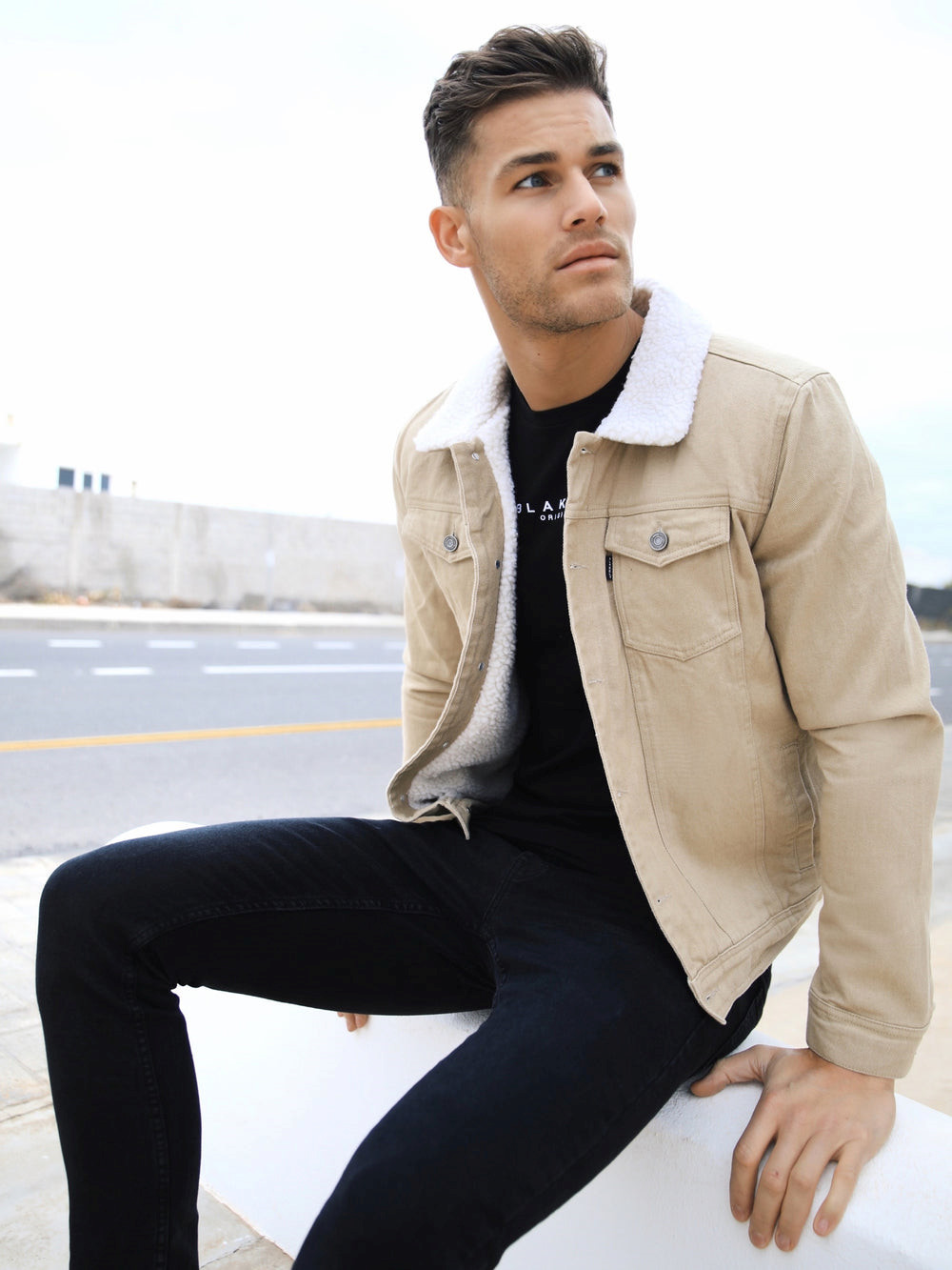 Blakely Bronx Denim Jacket Tan | ARTFBV523